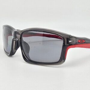 Oakley OO9247-10 Chainlink Grey Smoke Frame Polarized Lens Sunglasses FOR PARTS
